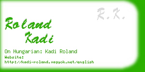 roland kadi business card